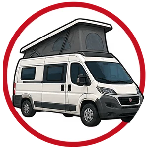 Camper: furgoneta camperizada con techo elevable
