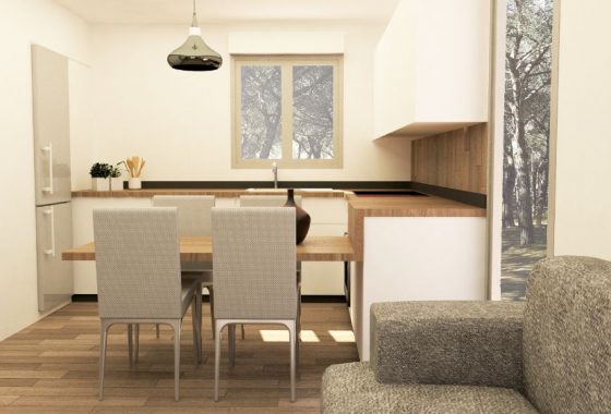 Tipo 4. Cocina desde comedor Tipo 4. Cocina desde comedor